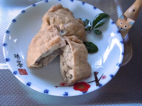 食物繊維たっぷり～ごぼうと高野豆腐の巾着煮